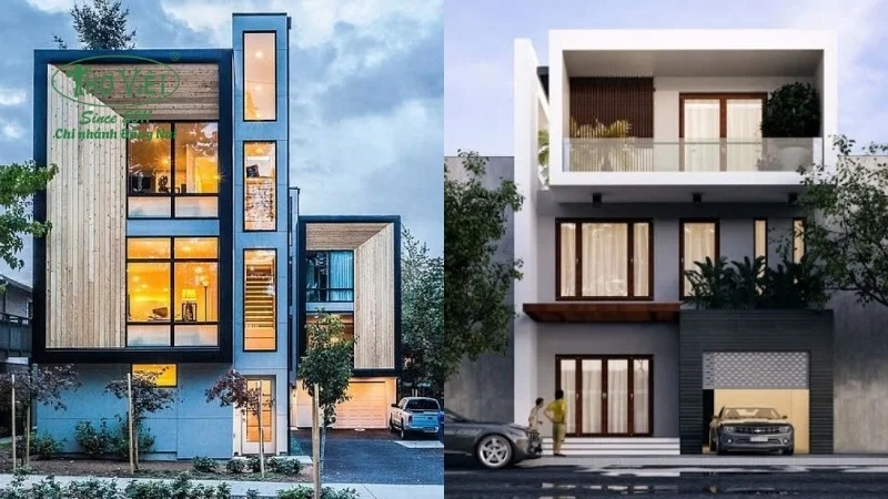 mẫu nhà ống 3 tầng mặt tiền 5m thịnh hành