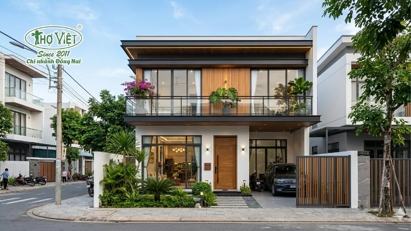 mẫu thiết kế nhà ống 2 tầng 5x20m