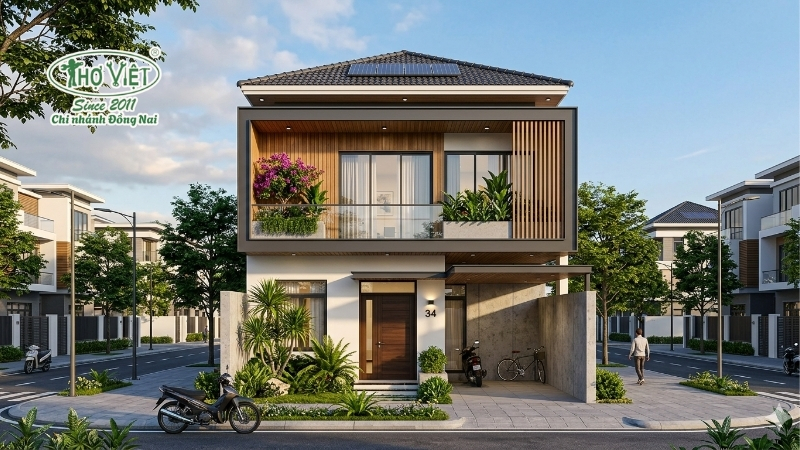 50+ mẫu nhà phố 2 tầng 5x15 đẹp hiện đại 11 mẫu nhà phố 2 tầng 5x15 tiện nghi