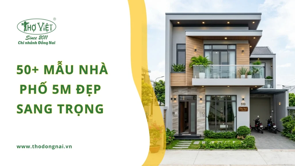 50+ mẫu nhà phố 5m đẹp sang trọng