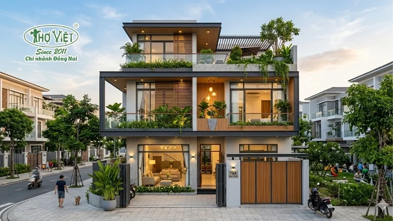 mẫu nhà phố 5m đẹp tinh tế