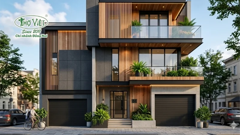 mẫu nhà phố 5m đẹp tinh tế