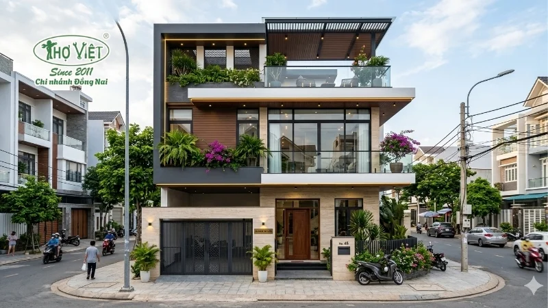 mẫu nhà phố 5m đẹp tinh tế