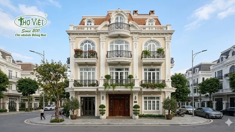 50+ mẫu nhà phố tân cổ điển 4 tầng đẹp cuốn hút 9 mẫu nhà phố tân cổ điển 4 tầng tinh tế