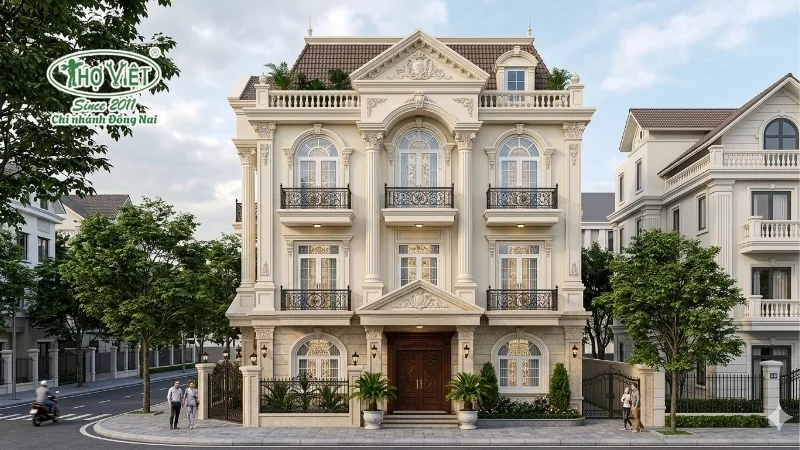 50+ mẫu nhà phố tân cổ điển 4 tầng đẹp cuốn hút 7 mẫu nhà phố tân cổ điển 4 tầng tinh tế