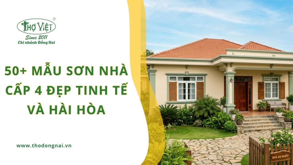 50+ mẫu sơn nhà cấp 4 đẹp tinh tế và hài hòa 1 50+ mẫu sơn nhà cấp 4 đẹp tinh tế và hài hòa