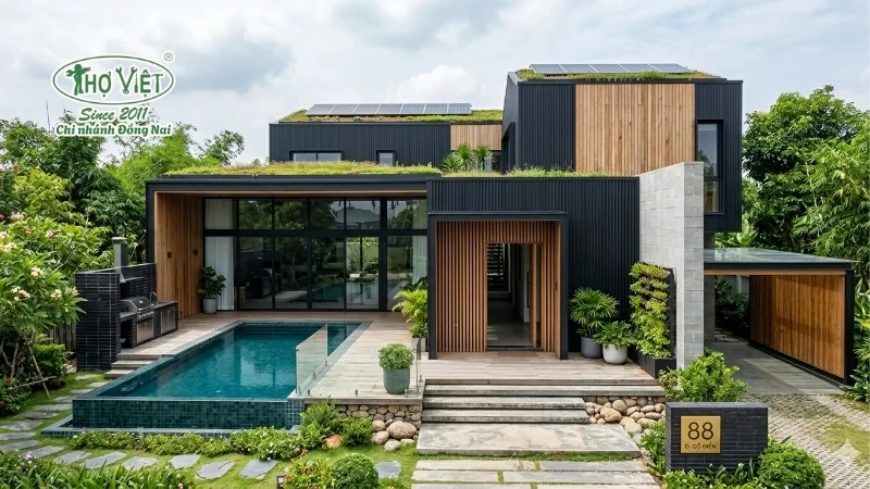 mẫu nhà sơn đẹp được ưa chuộng hiện nay