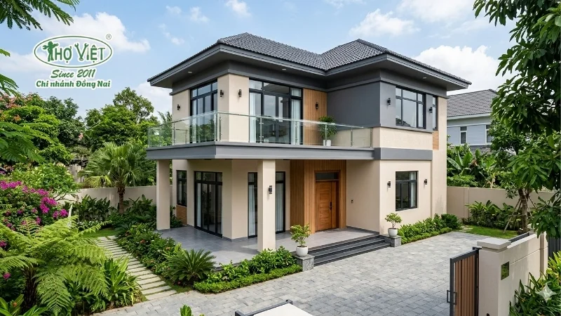 mẫu nhà sơn đẹp được ưa chuộng hiện nay
