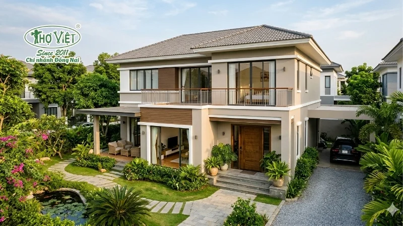mẫu nhà sơn đẹp được ưa chuộng hiện nay