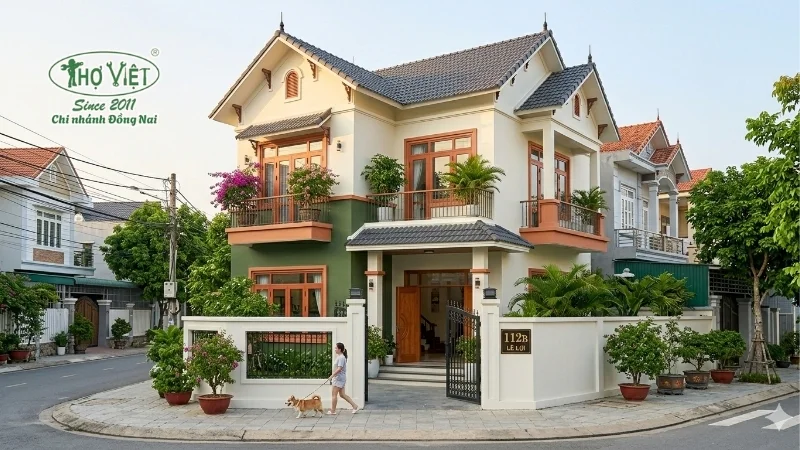 mẫu nhà sơn đẹp được ưa chuộng hiện nay