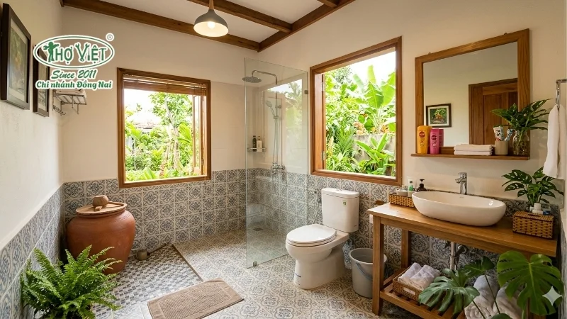 50+ mẫu nhà tắm nông thôn đẹp tiện nghi 8 mẫu nhà tắm nông thôn đẹp theo từng phong cách