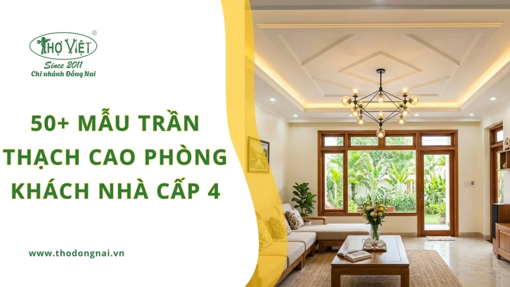 50+ mẫu trần thạch cao phòng khách nhà cấp 4 1 50+ mẫu trần thạch cao phòng khách nhà cấp 4
