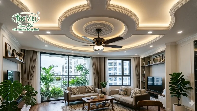 50+ mẫu trần thạch cao phòng khách nhà cấp 4 8 mẫu trần thạch cao phòng khách nhà cấp 4
