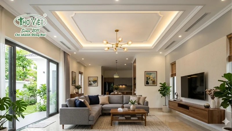 50+ mẫu trần thạch cao phòng khách nhà cấp 4 11 mẫu trần thạch cao phòng khách nhà cấp 4