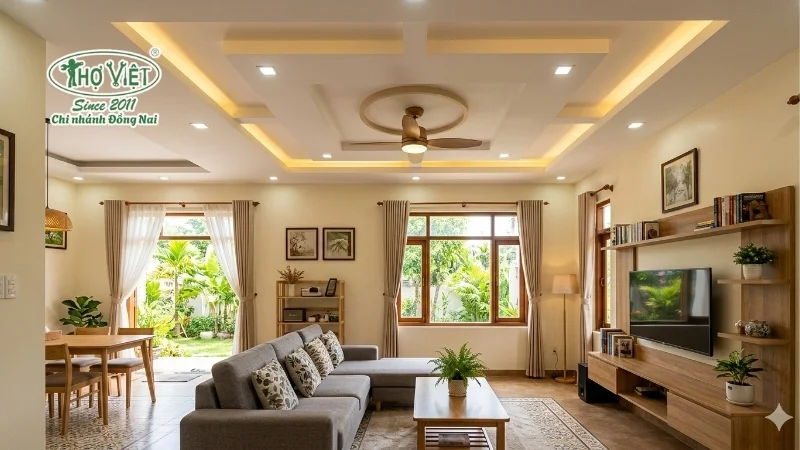 50+ mẫu trần thạch cao phòng khách nhà cấp 4 13 mẫu trần thạch cao phòng khách nhà cấp 4