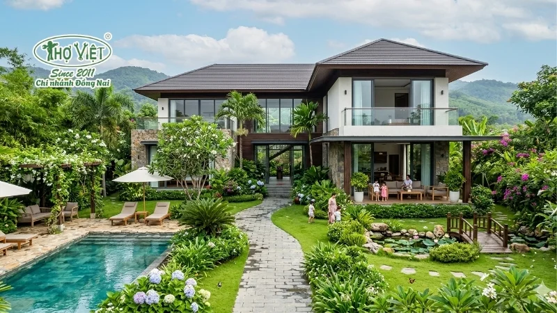 mẫu biệt thự nhà vườn nghỉ dưỡng đẹp