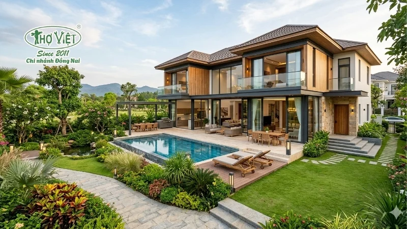 mẫu biệt thự nhà vườn nghỉ dưỡng đẹp