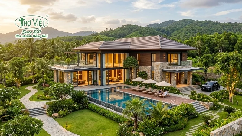 mẫu biệt thự nhà vườn nghỉ dưỡng đẹp