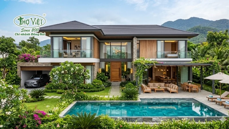 mẫu biệt thự nhà vườn nghỉ dưỡng đẹp