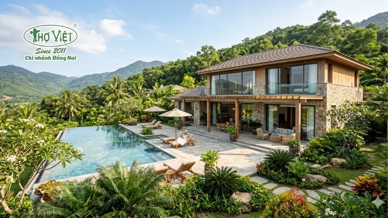 mẫu biệt thự nhà vườn nghỉ dưỡng đẹp