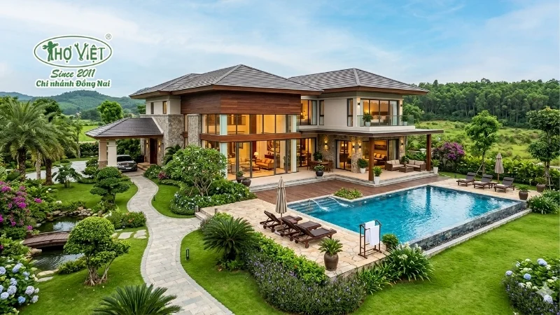 mẫu biệt thự nhà vườn nghỉ dưỡng đẹp