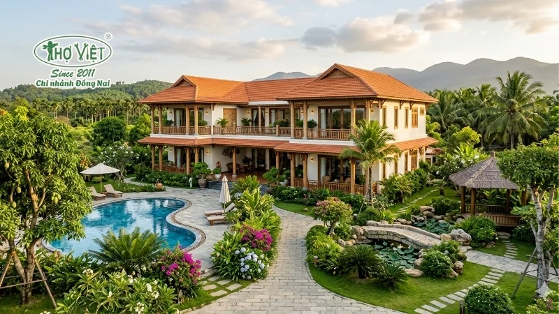 mẫu biệt thự nhà vườn nghỉ dưỡng đẹp
