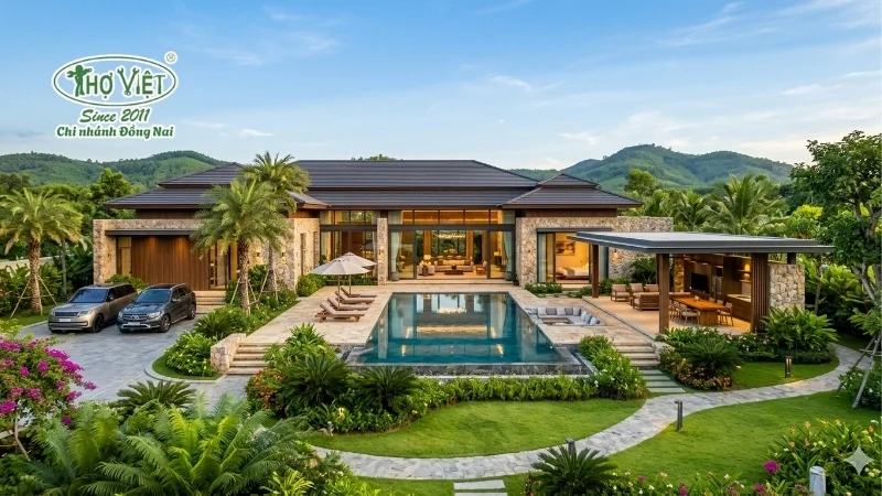 Biệt thự nhà vườn phong cách nghỉ dưỡng