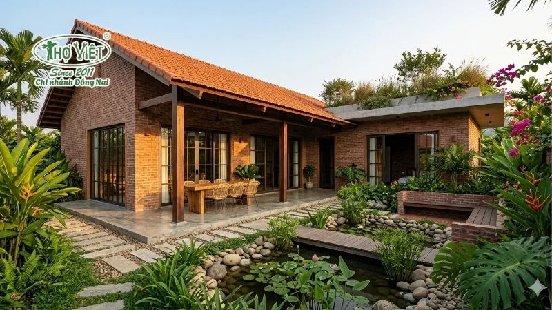 50+ mẫu nhà xây gạch không tô độc đáo và ấn tượng 14 mẫu nhà xây gạch không tô đẹp bền vững theo thời gian