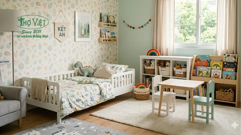 mẫu phòng ngủ trẻ em phù hợp từng độ tuổi