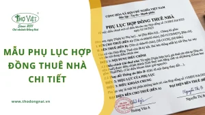 Mẫu phụ lục hợp đồng thuê nhà chi tiết