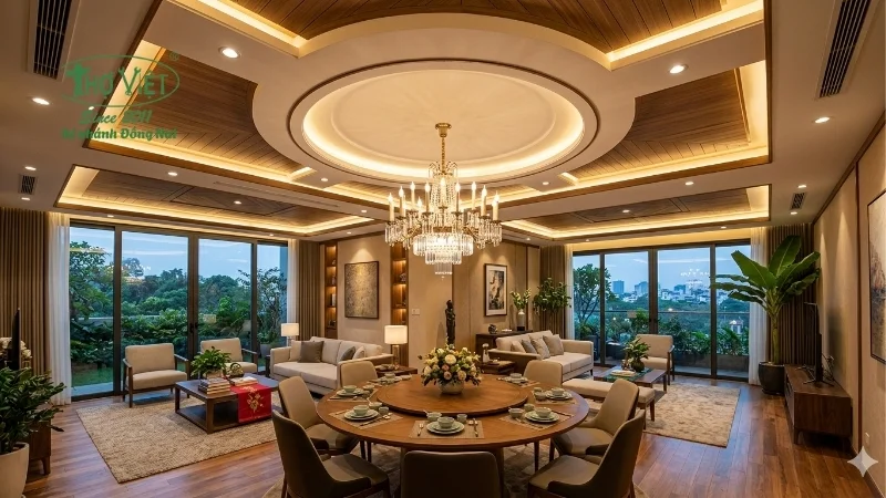 mẫu trần nhà đẹp xu hướng