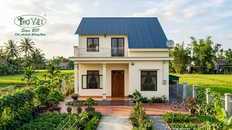 mẫu nhà 2 tầng nông thôn 400 triệu đẹp mới