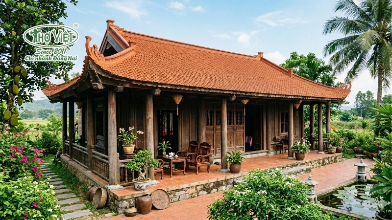 mẫu nhà 3 gian mái ngói thịnh hành