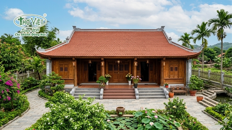 mẫu nhà 3 gian mái ngói thịnh hành