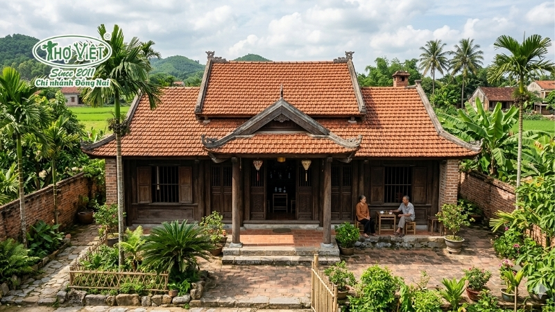 mẫu nhà 3 gian mái ngói thịnh hành