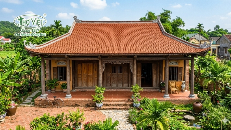 mẫu nhà 3 gian mái ngói thịnh hành