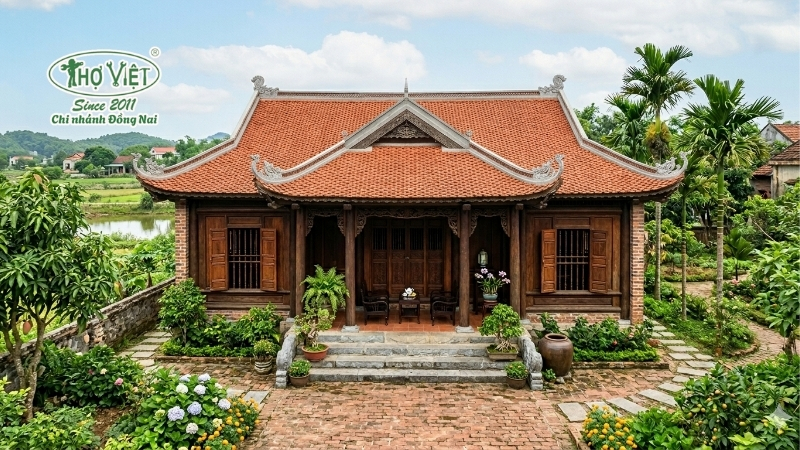 mẫu nhà 3 gian mái ngói thịnh hành