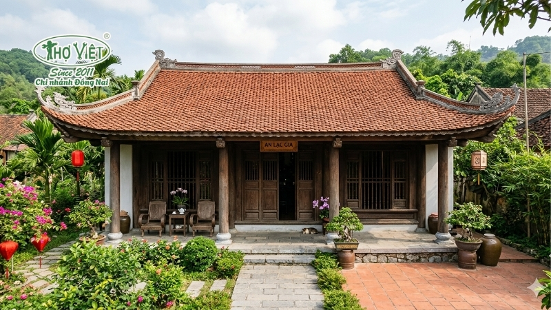 mẫu nhà 3 gian mái ngói thịnh hành