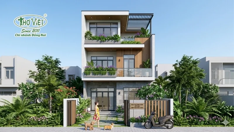 50+ mẫu nhà phố đẹp 3 tầng đẹp mê ly 5 Nhà phố 3 tầng hiện đại
