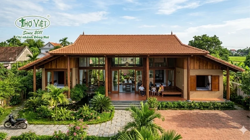mẫu nhà 5 gian 4 phòng ngủ đẹp ấn tượng