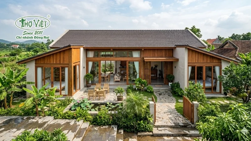 mẫu nhà 5 gian 4 phòng ngủ đẹp ấn tượng