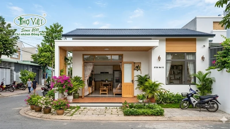 Nhà 5x10m 1 tầng hiện đại
