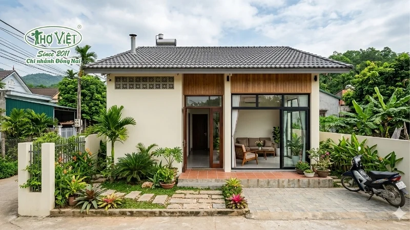 Nhà 5x10m 1 tầng tối giản