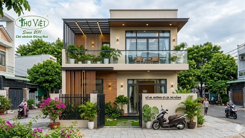 50+ mẫu nhà 6x15m 2 tầng đẹp tiện nghi 3 Phong cách hiện đại