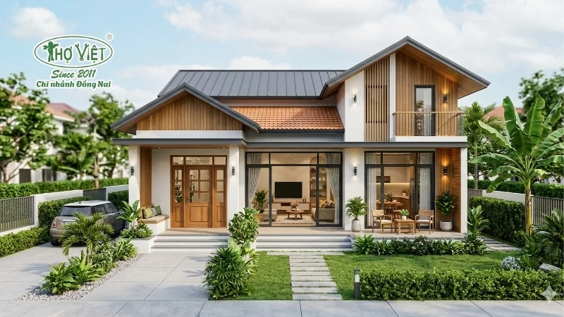 mẫu nhà 80m2 sang trọng và tinh tế