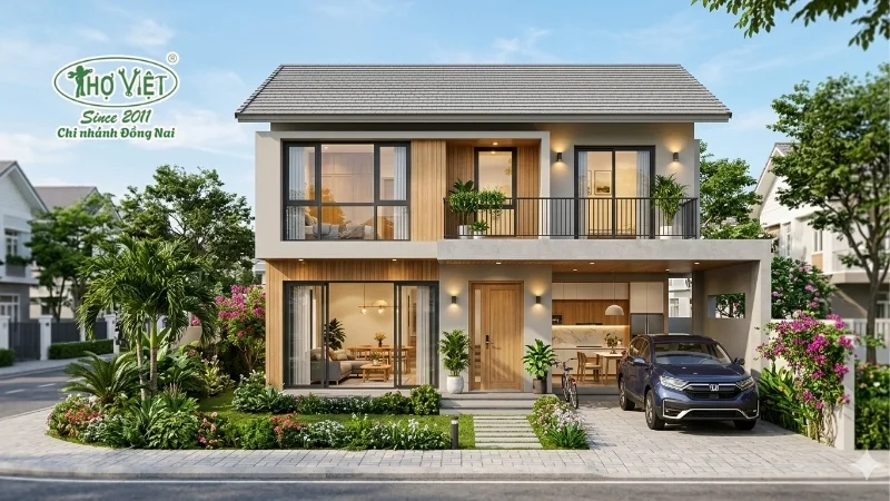 mẫu nhà 80m2 sang trọng và tinh tế