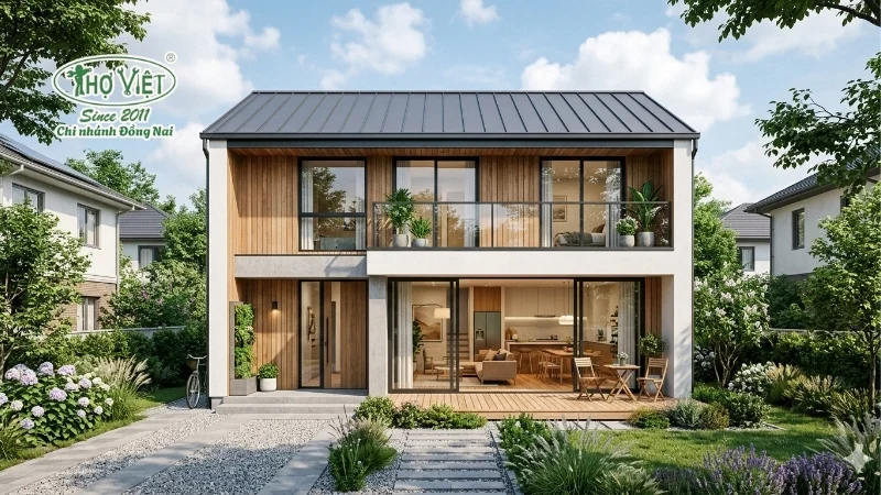 mẫu nhà 80m2 sang trọng và tinh tế