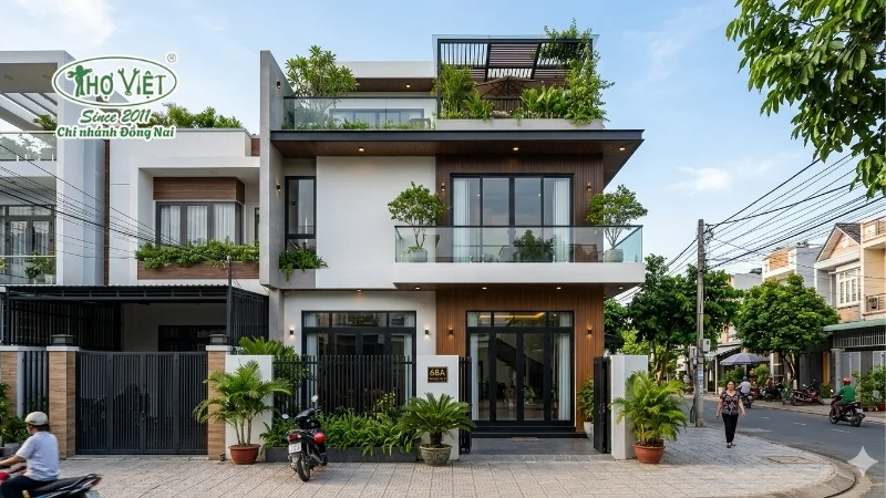mẫu nhà 80m2 sang trọng và tinh tế