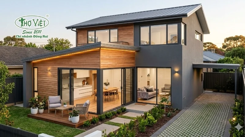 mẫu nhà 80m2 sang trọng và tinh tế