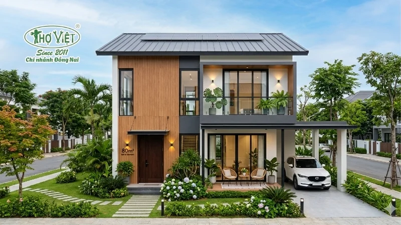 Nhà 80m2 phong cách hiện đại